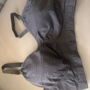 Kindred bravely Charcoal Ribbed Bralette